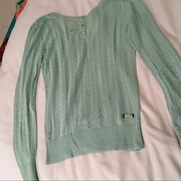 Volcom • Baby blue Button Up Lace Cardigan - Picture 4 of 8